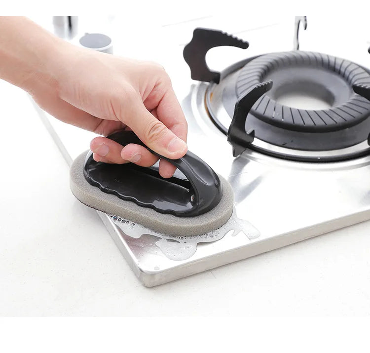 Magic Sponge Cleaning Brush with Handle