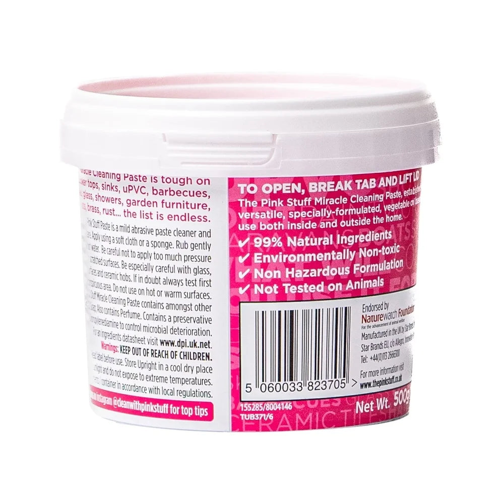 Miracle Cleaning Paste All-Purpose Cleaner Tough Stain Remover Versatile Abrasive Household Surface Cleaner Fresh Rhubarb Scent