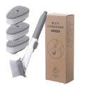 2-in-1 Long Handle Dishwashing Brush with Soap Dispenser