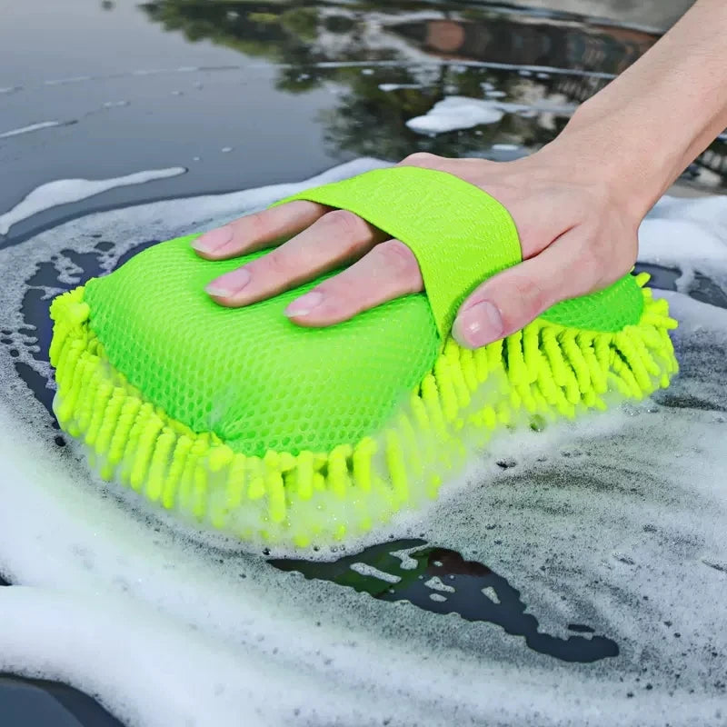 Microfiber Car Wash Sponge & Detailing Glove
