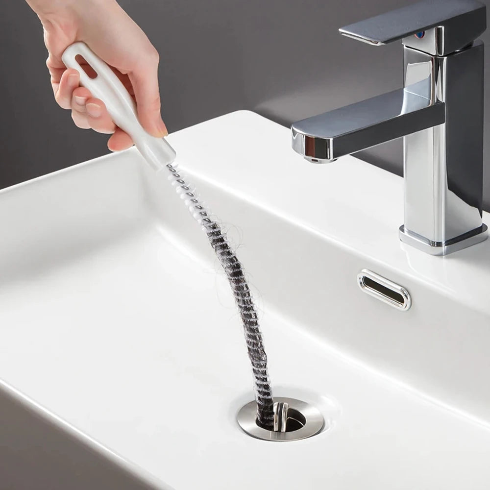 Flexible Drain & Sink Hair Clog Remover Brush