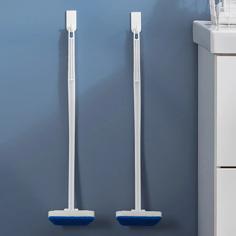 Long Handle Sponge Cleaning Brush for Bathtub & Tiles