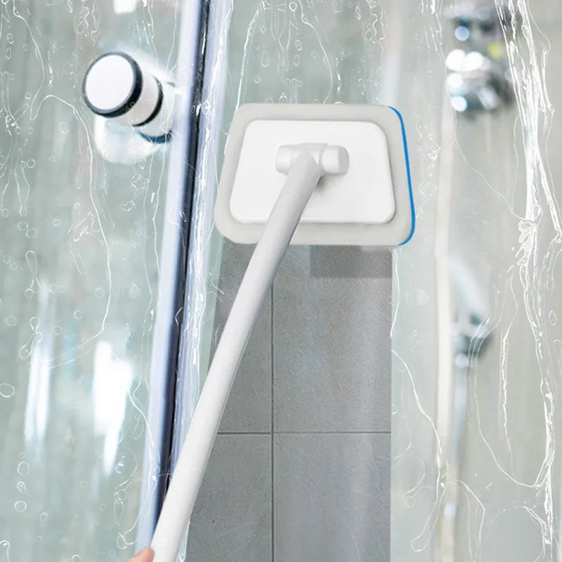 Long Handle Sponge Cleaning Brush for Bathtub & Tiles