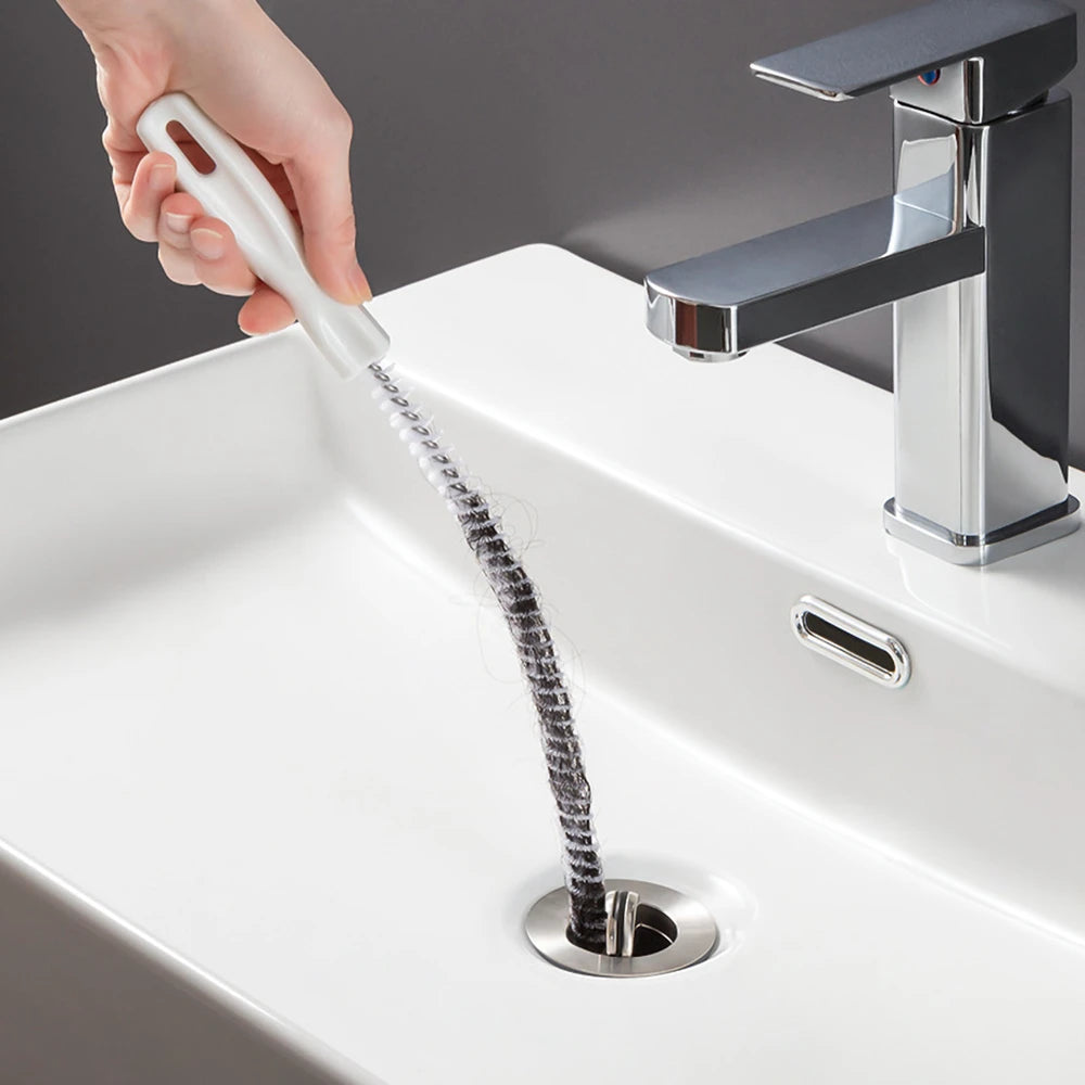 Flexible Drain & Sink Hair Clog Remover Brush