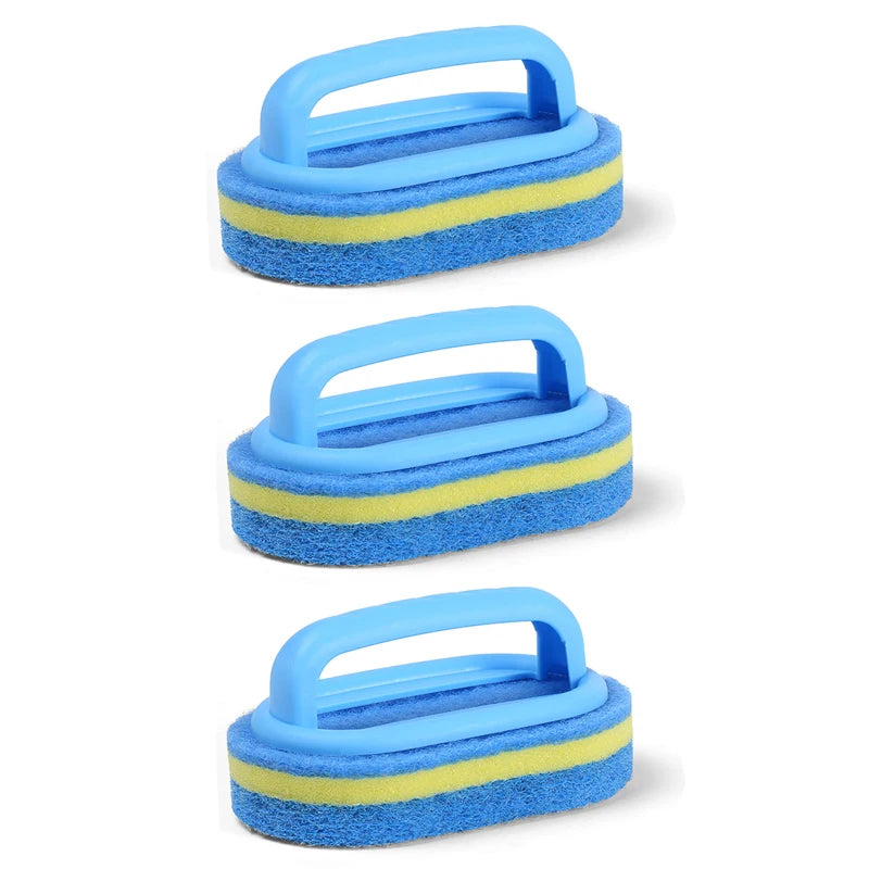 Long Handle Sponge Scrub Brush for Bathtub & Tiles