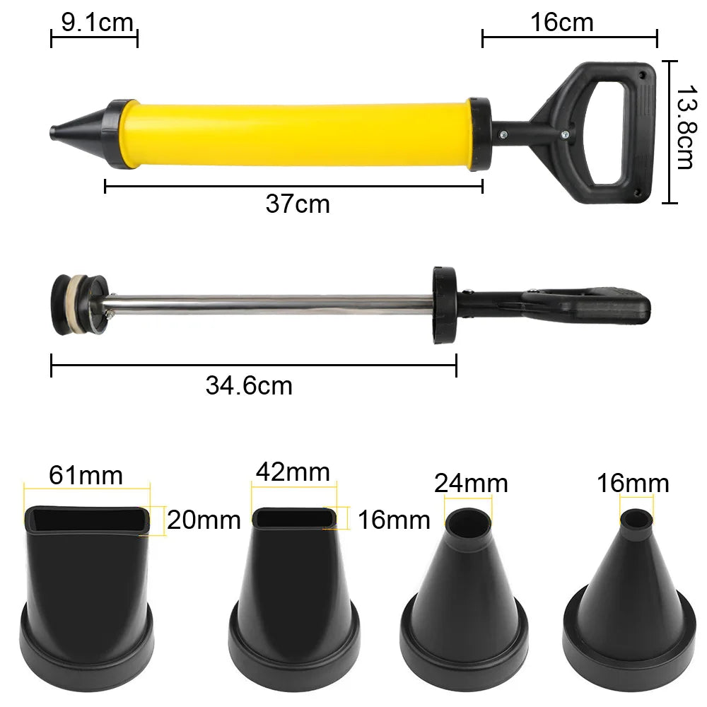 Grout Filling Tool Kit with 4 Nozzles