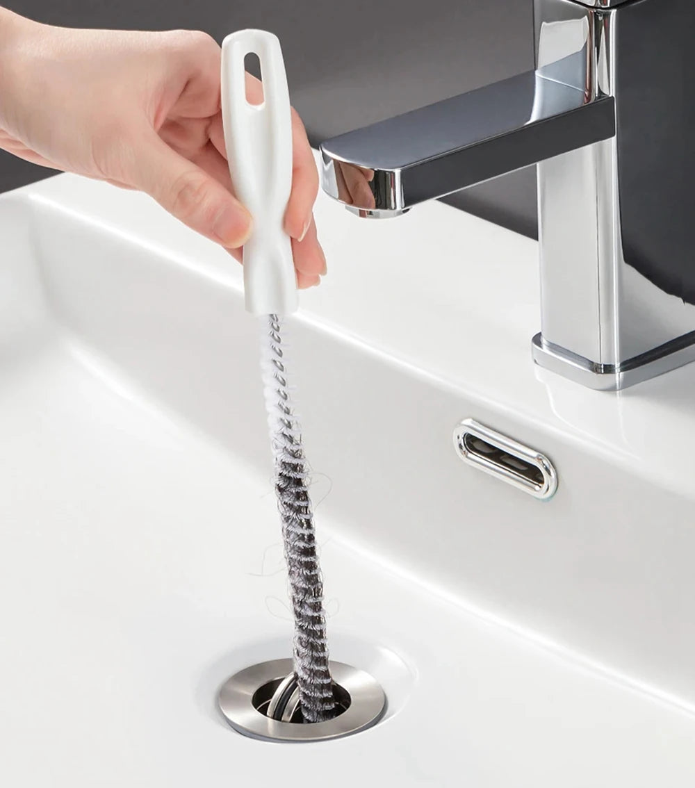 Flexible Drain & Sink Hair Clog Remover Brush