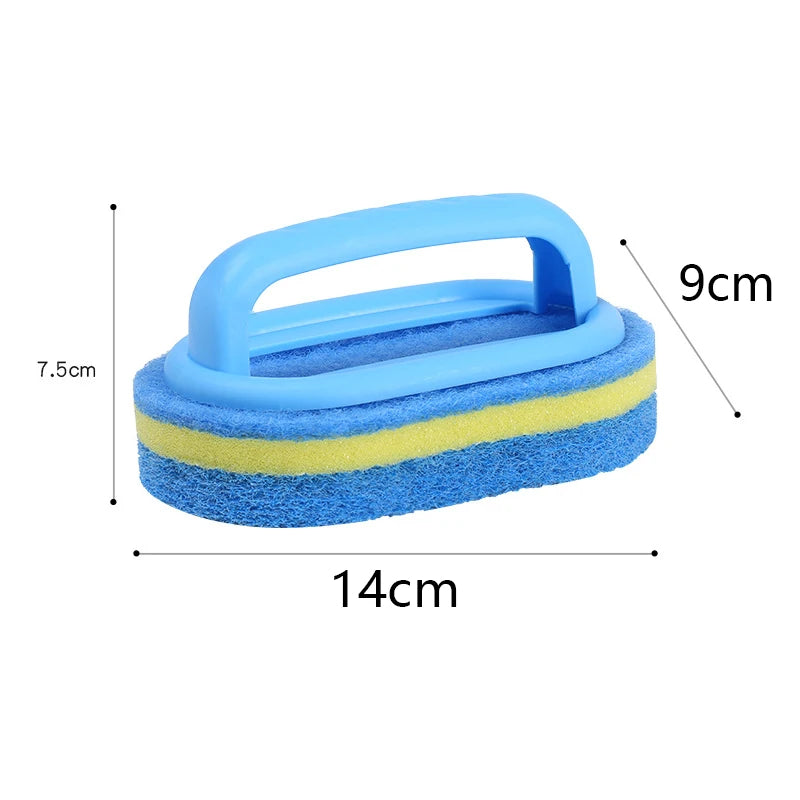 Long Handle Sponge Scrub Brush for Bathtub & Tiles