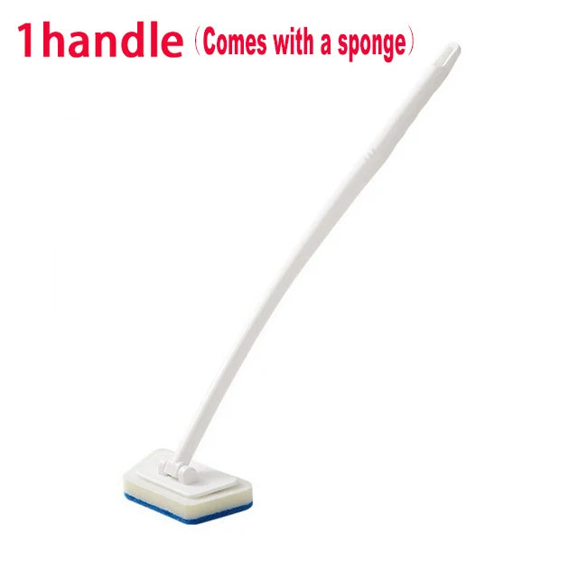Long Handle Sponge Cleaning Brush for Bathtub & Tiles