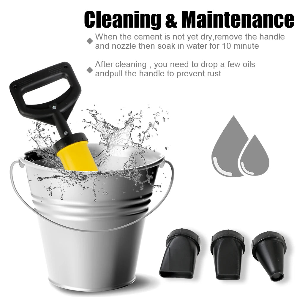 Grout Filling Tool Kit with 4 Nozzles