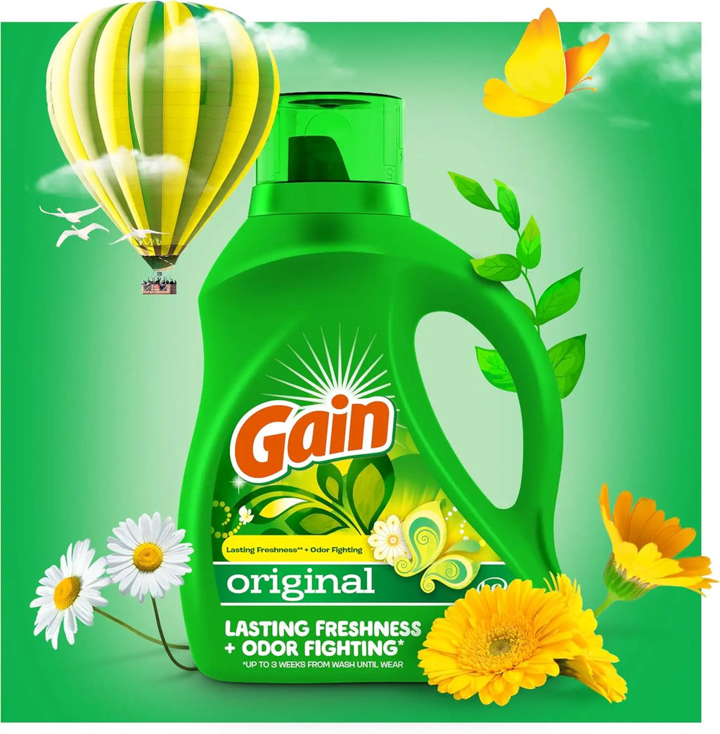 Original Scent Liquid Laundry Detergent — 65 fl oz x 2, 90 Loads Total
