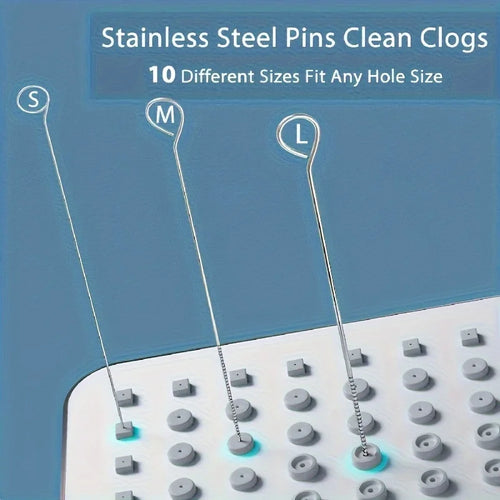 10-Piece Stainless Steel Shower Head Cleaning Brush Set