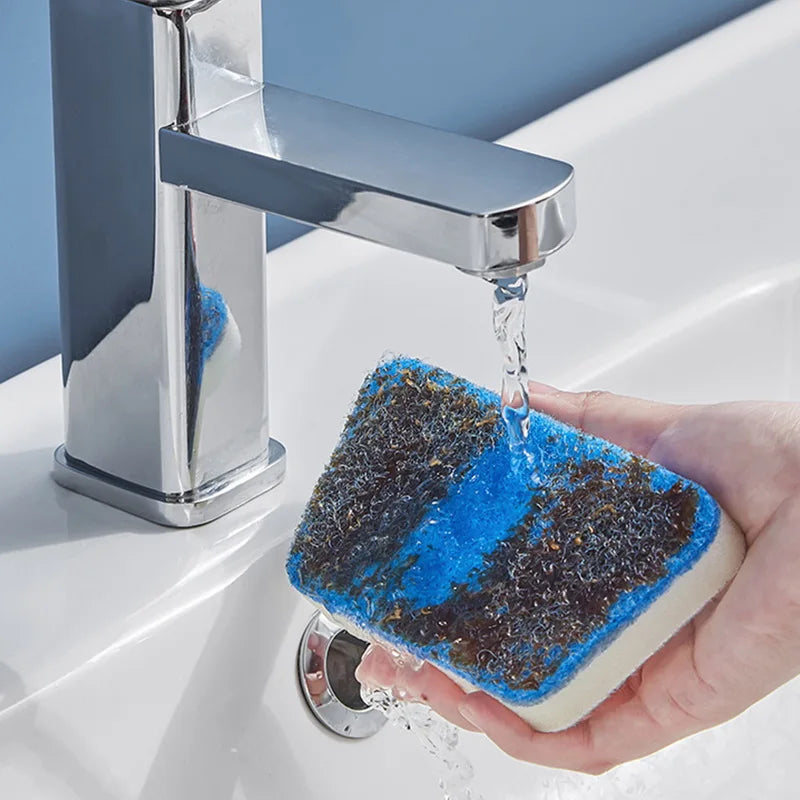 Long Handle Sponge Cleaning Brush for Bathtub & Tiles