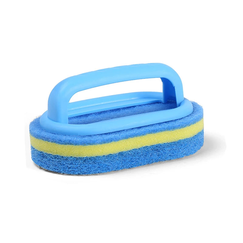 Long Handle Sponge Scrub Brush for Bathtub & Tiles