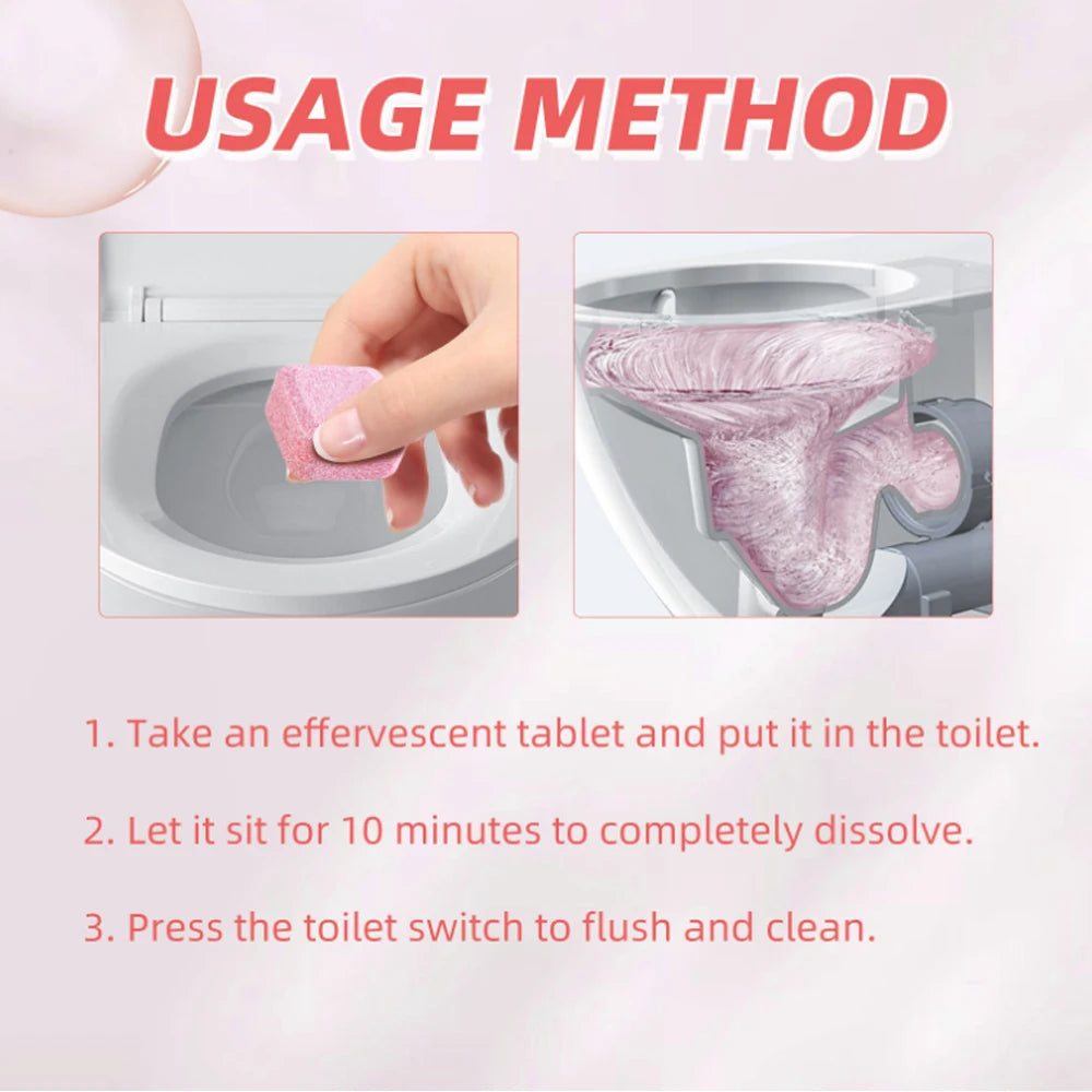 Toilet Cleaning & Deodorizing Effervescent Tablets